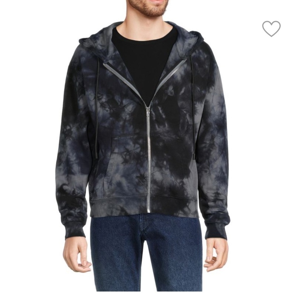 Zadig & Voltaire Salva Tie Dye Zip Up Hoodie Size Small $248 sweatshirt Jacket